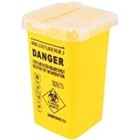 Los mejores  - Healifty Contenedores para Agujas de Tatuaje Contenedor de eliminación de Agujas Suministros médicos y Equipo (Amarillo)